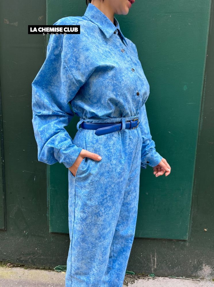 La Chemise Club Studio • Pantalon Blue Noise