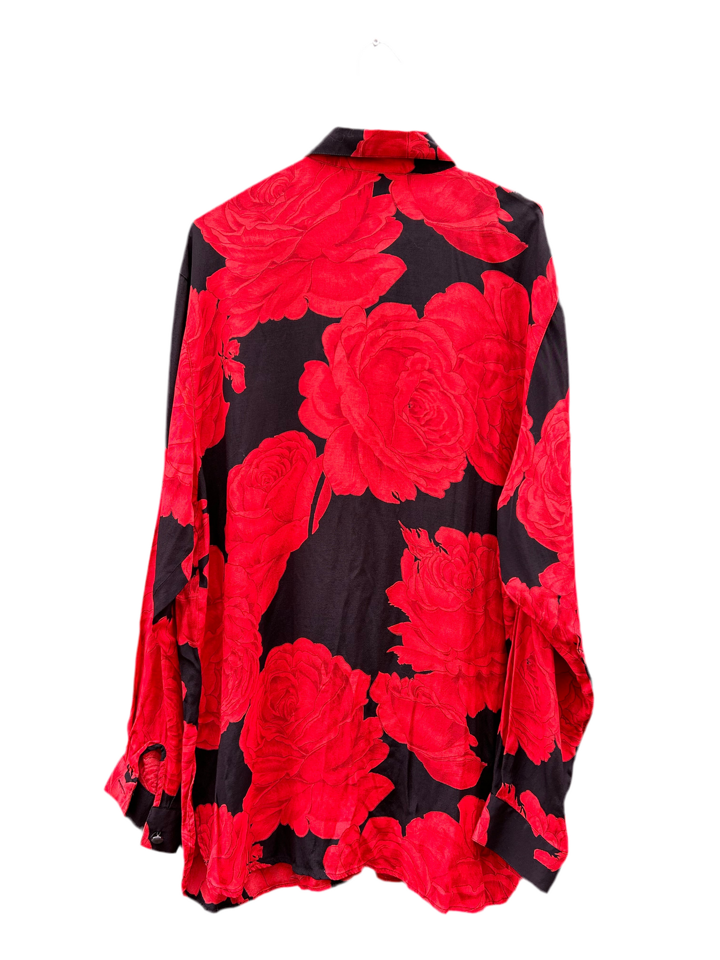 Chemise pivoines rosso
