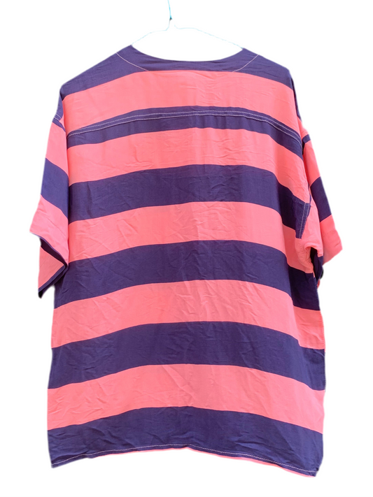 Chemise nougat rayures