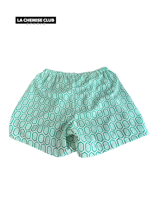 La Chemise Club Studio • Short Mosaïque verte