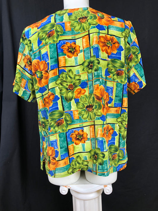 Chemise orangette bleu