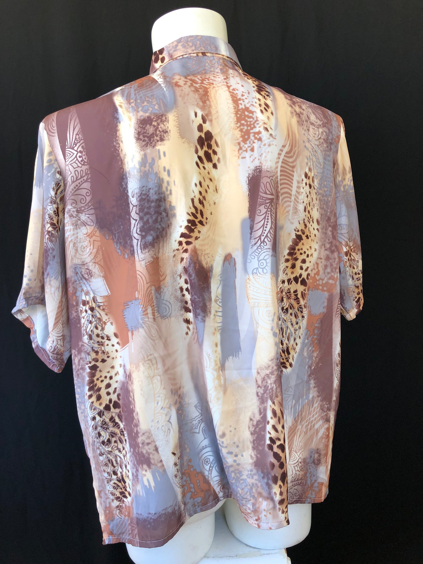 Chemise léopard gris