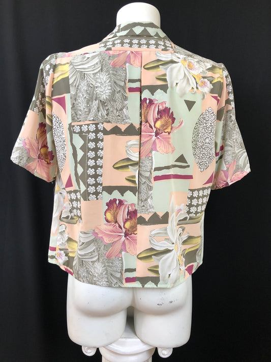 Chemise lys orchidées