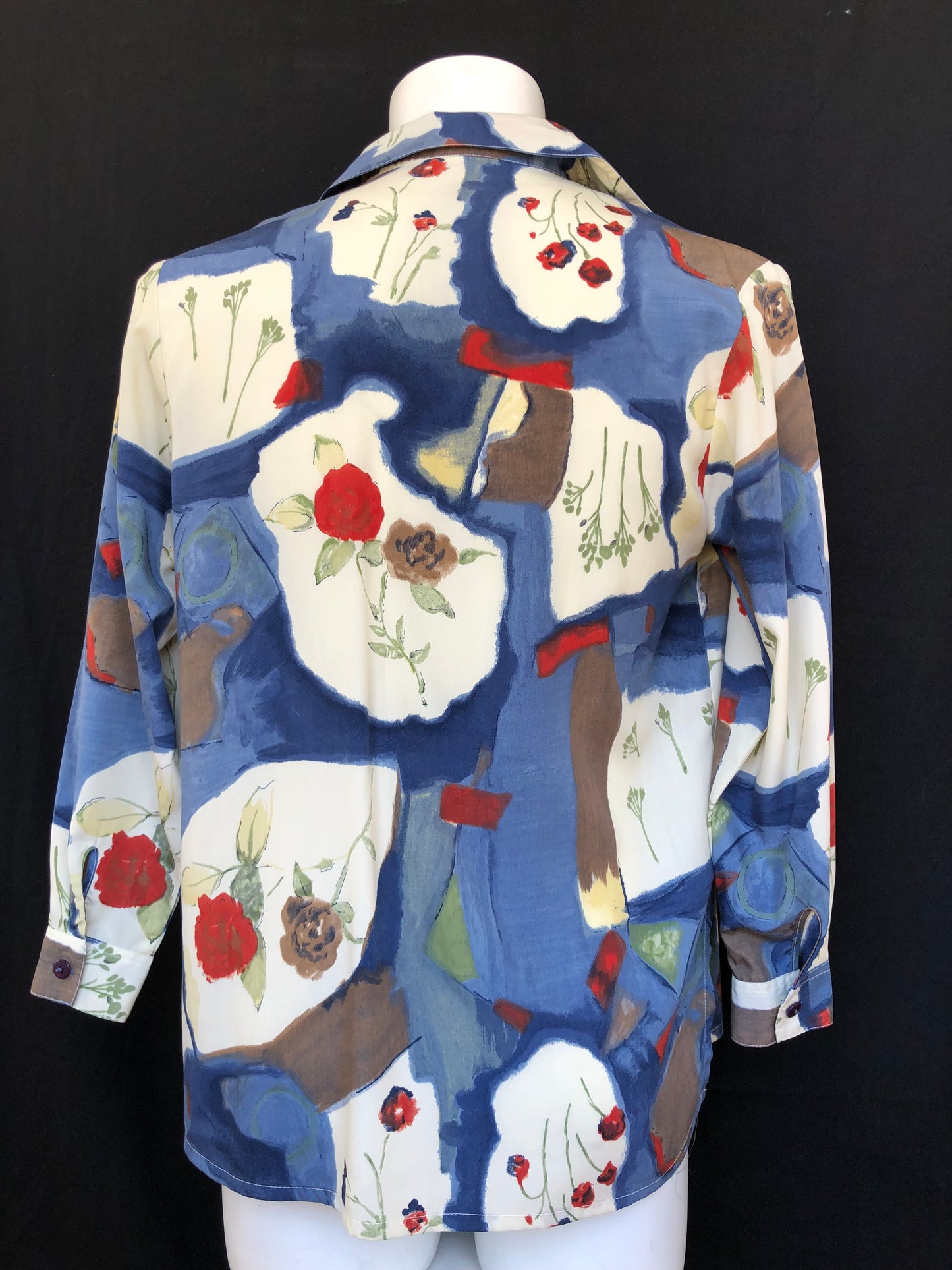 Chemise jardin bleuté