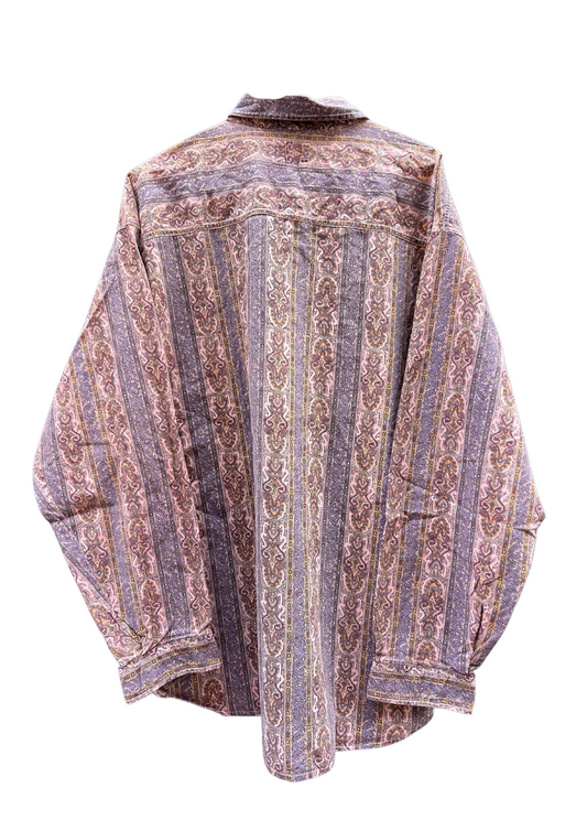 Chemise paisley rose