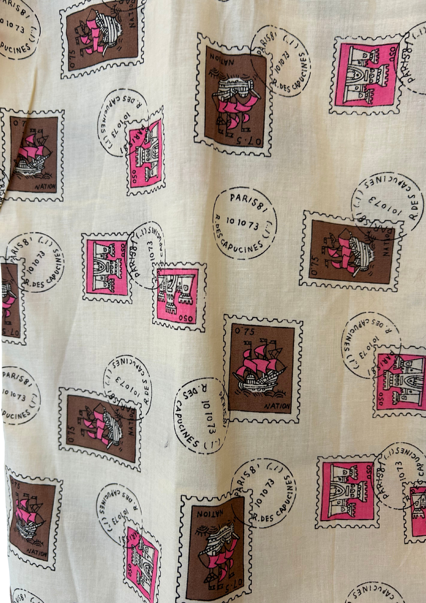 Chemise paris stamps