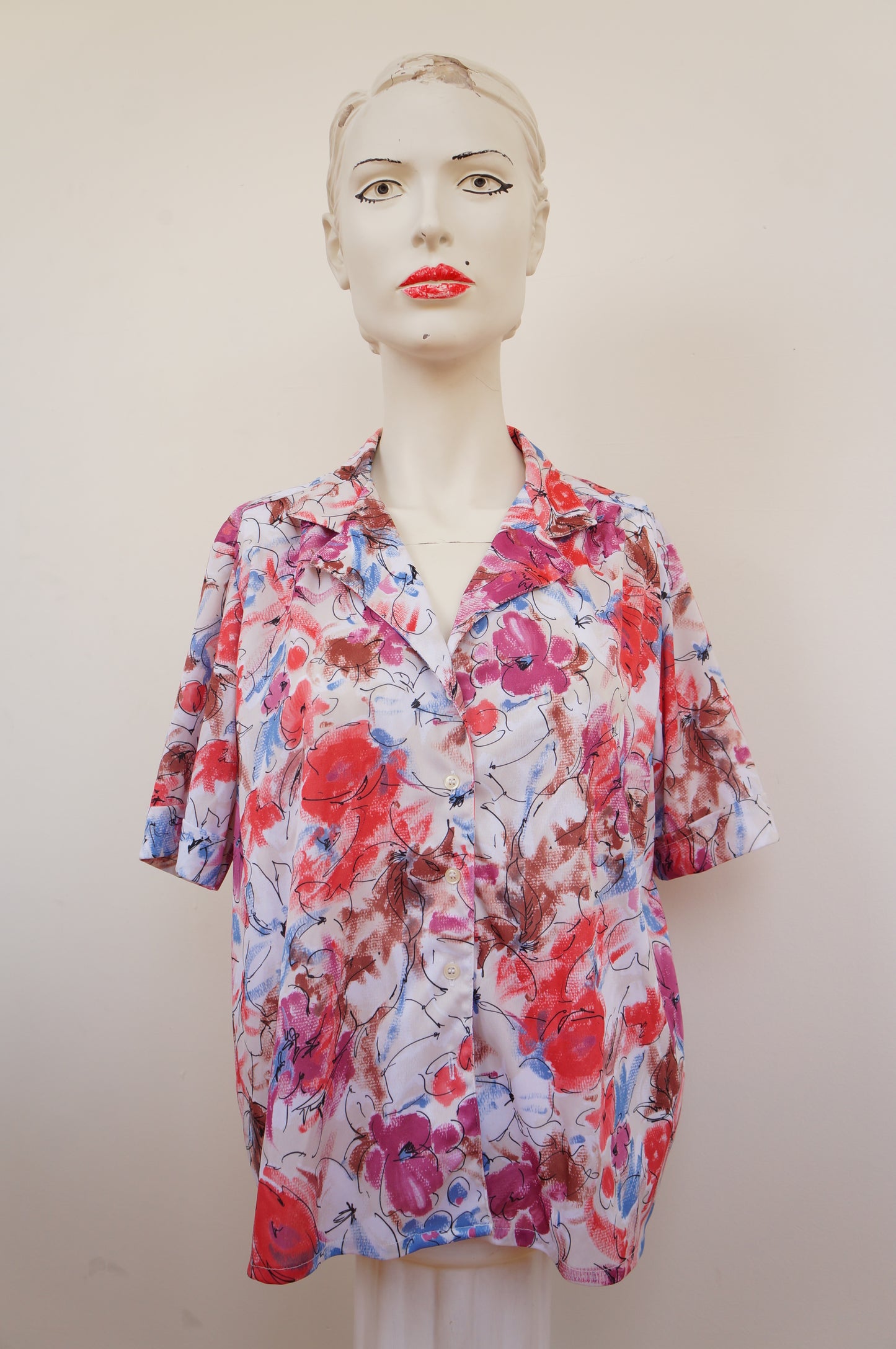 Chemise fleurs fondues