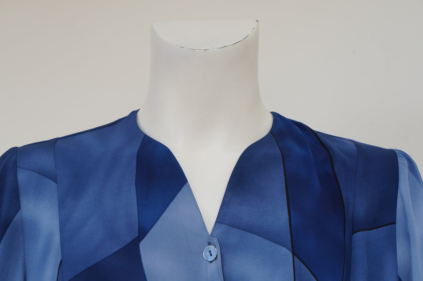 Chemise nuances de bleu