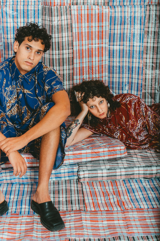 Bermuda long léo bleu • La Blédarde x La Chemise Club Studio