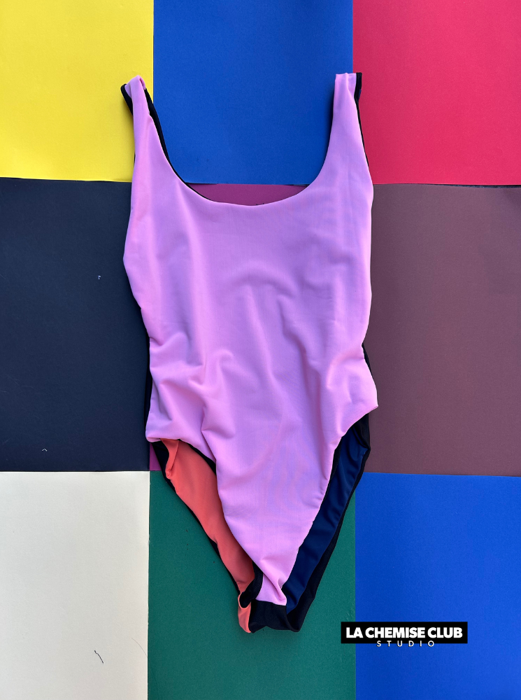 Maillot réversible Black/Pink • La Chemise Club Studio
