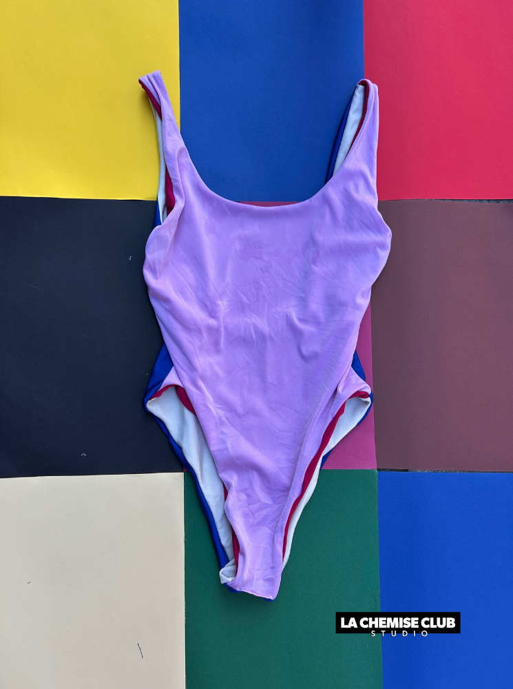 Maillot réversible Rose/Franmboise • La Chemise Club Studio