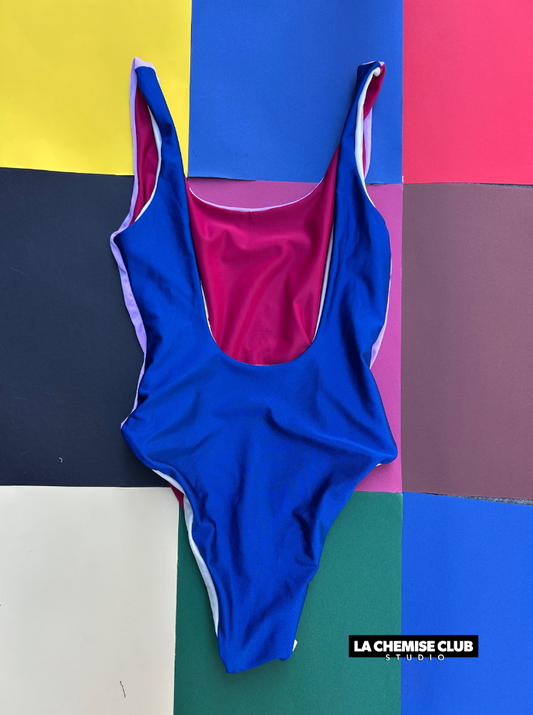 Maillot réversible Rose/Franmboise • La Chemise Club Studio