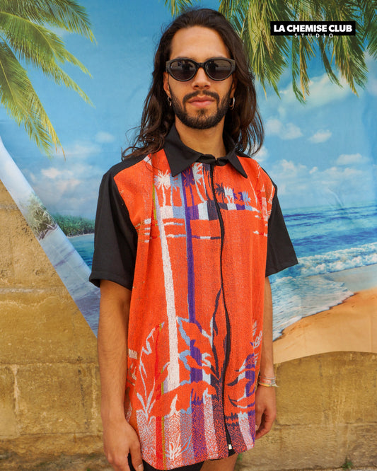 La Chemise Club Studio x Hulala • Palmier rouge