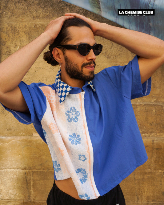 La Chemise Club Studio x Hulala • Damier fleurs