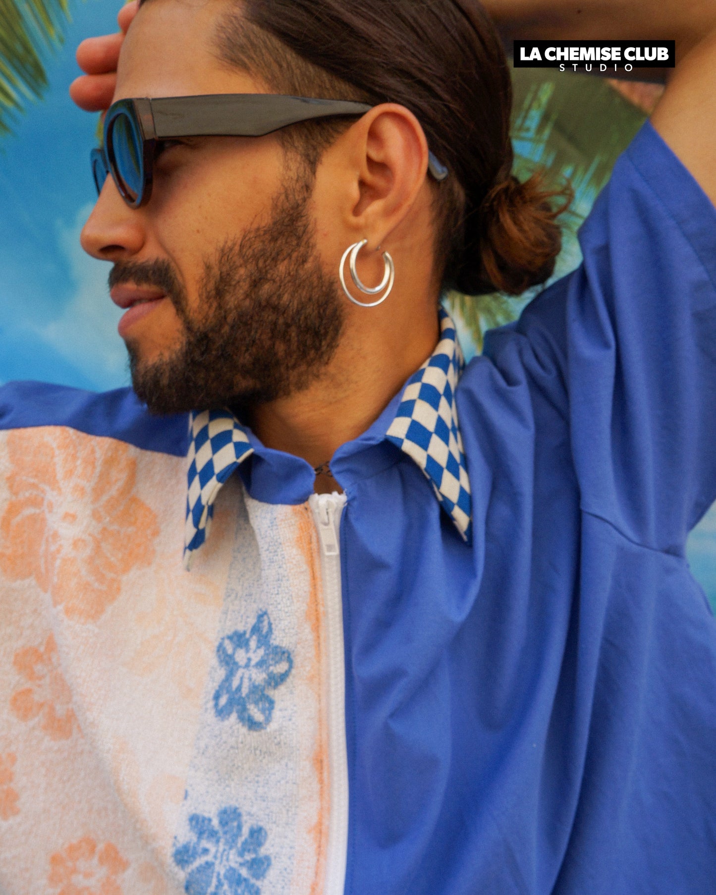 La Chemise Club Studio x Hulala • Damier fleurs