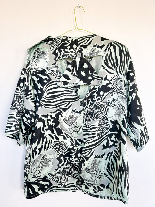Chemise Tigrée Verte