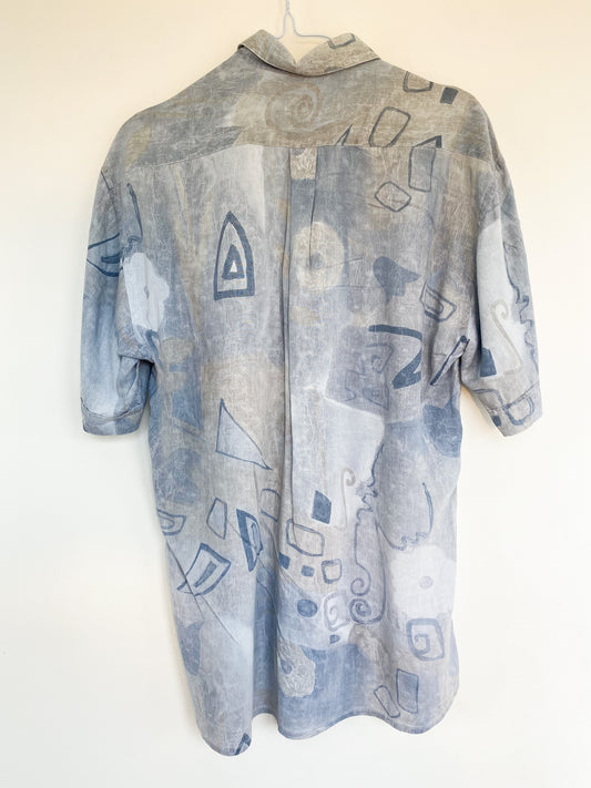 Chemise Abstract Blue