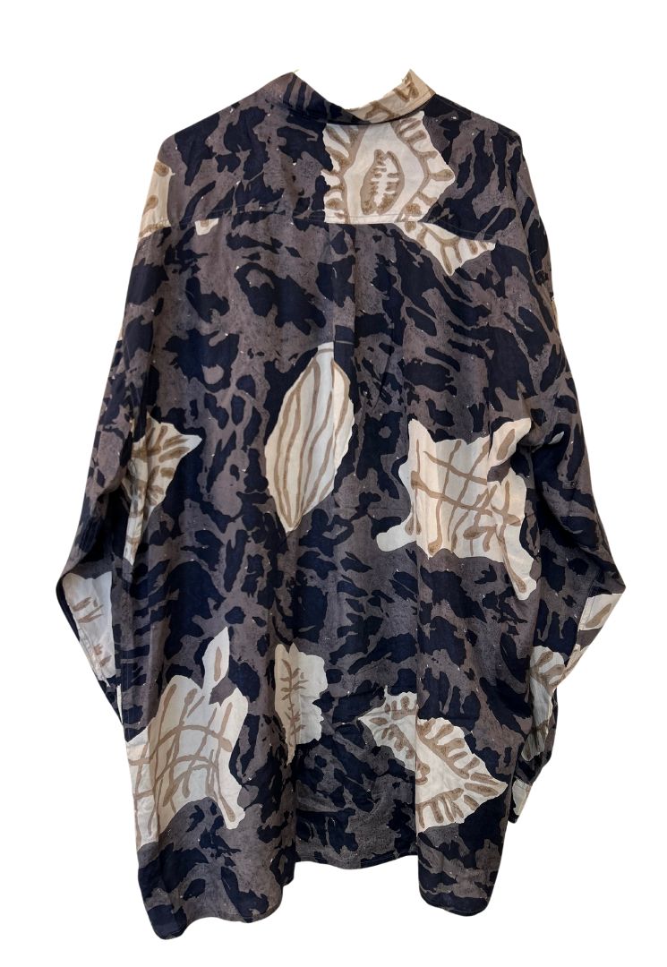 Chemise soie coquillages
