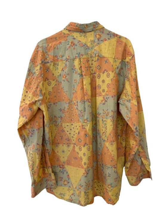 Chemise peach patchwork