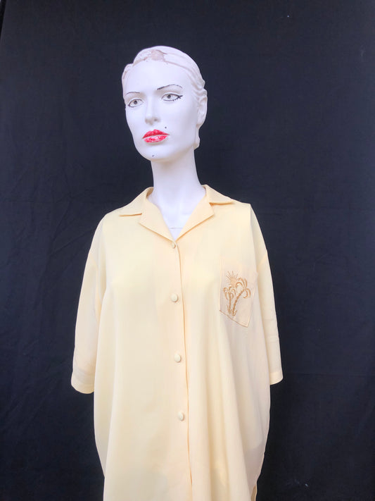 Chemise la plage jaune