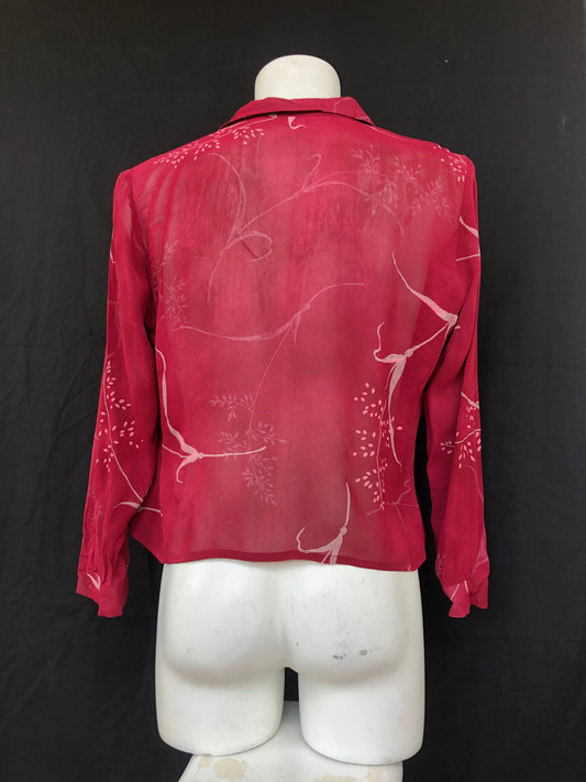 Chemise affinités bordeaux