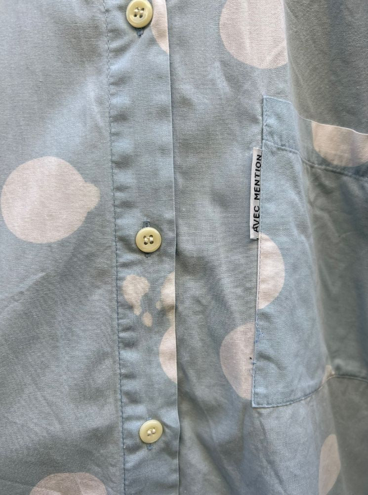 Chemise pois avec mention