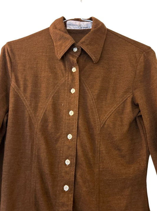 Chemise architec marron