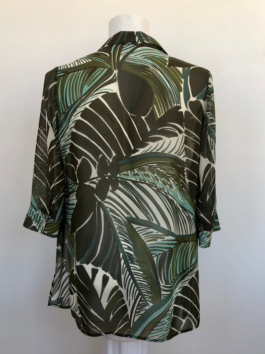 Chemise jungle bleue