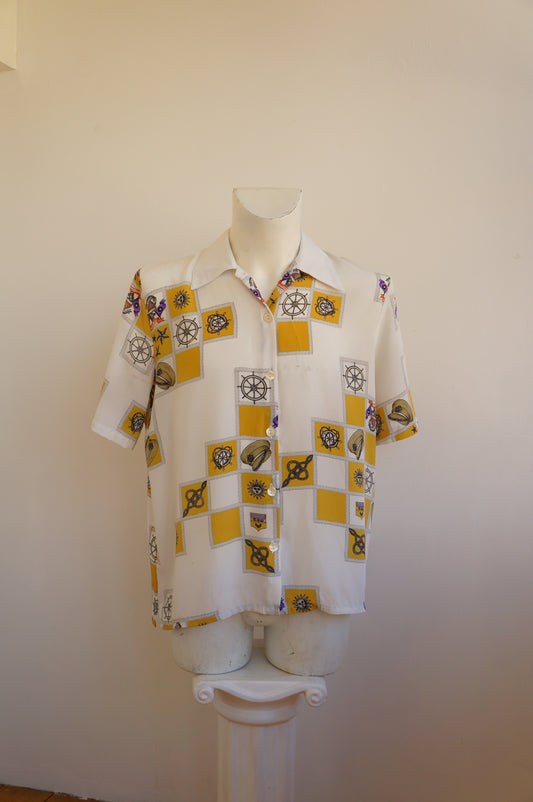 Chemise nautique blanche