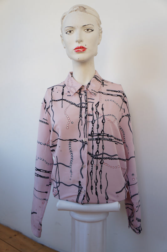 Chemise pink pearls