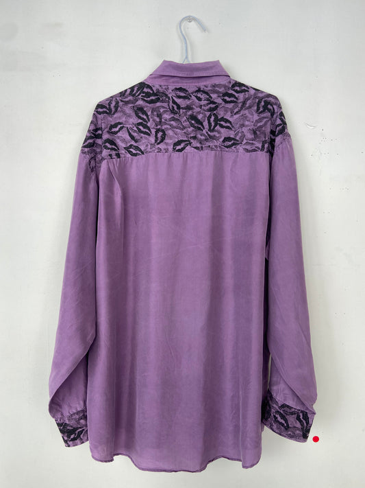 Chemise "Le Baiser Club" violette