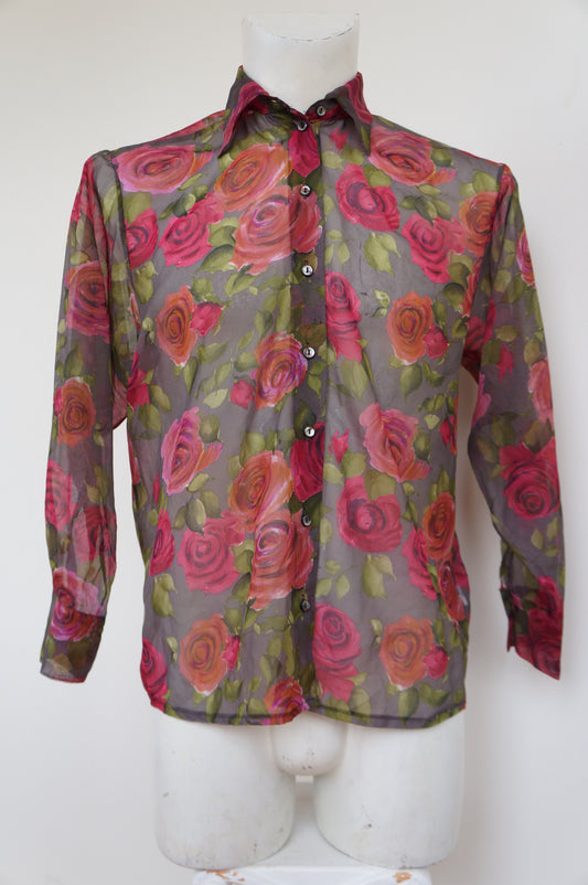 Chemise hennes roses