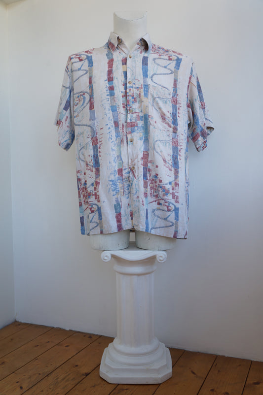 Chemise tacot bleu