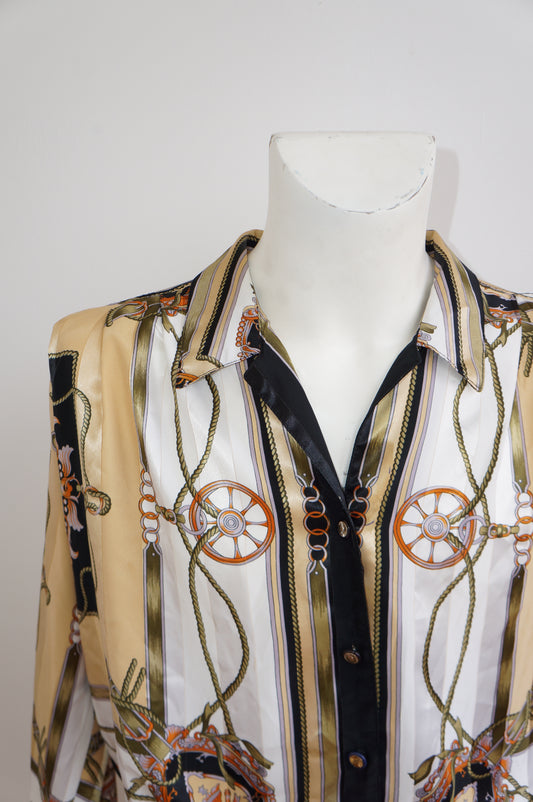 Chemise cordage doré