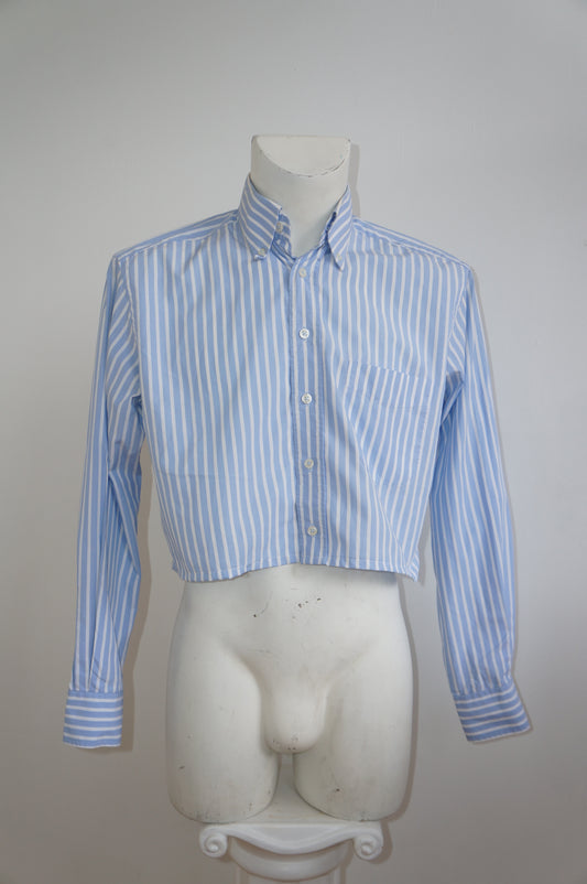 Chemise chouchoumise café crop