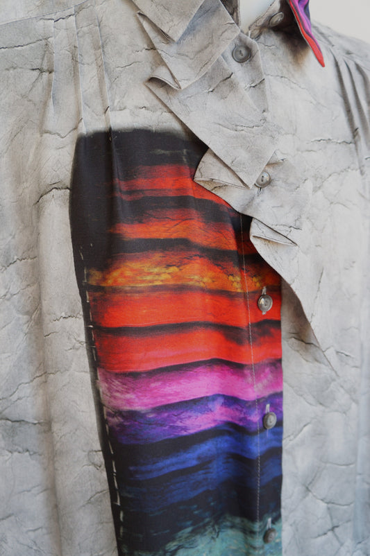 Chemise col accordéon