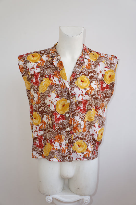 Chemise fleurs automnales