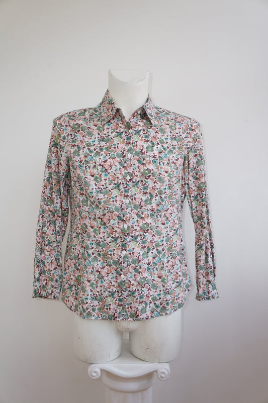Chemise fleurs kiwis