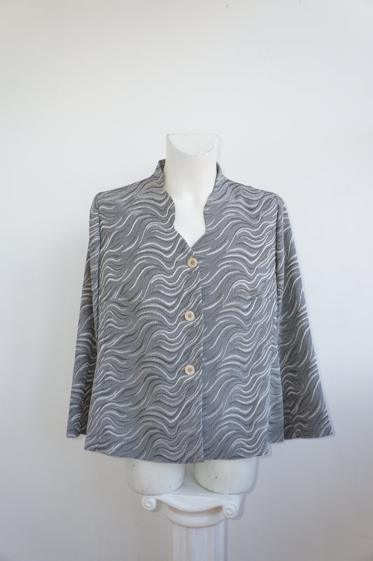 Chemise vagues d'argent