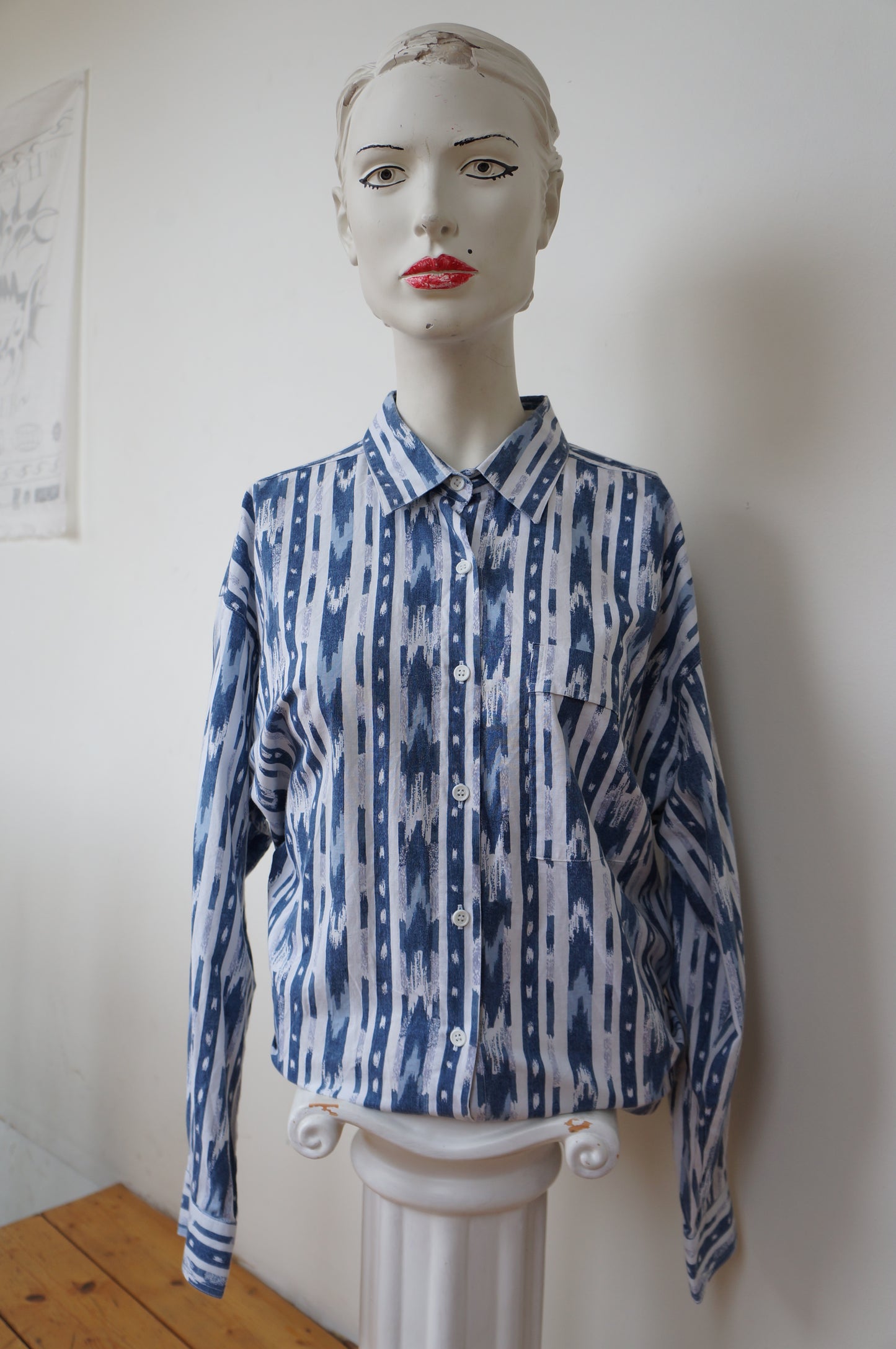 Chemise aztec blanc