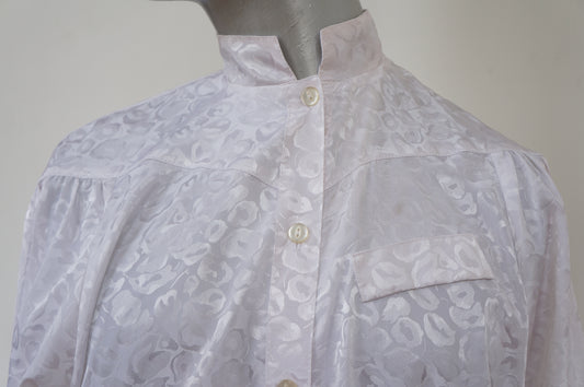 Chemise blanc léopard
