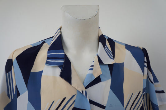 Chemise rayons bleus