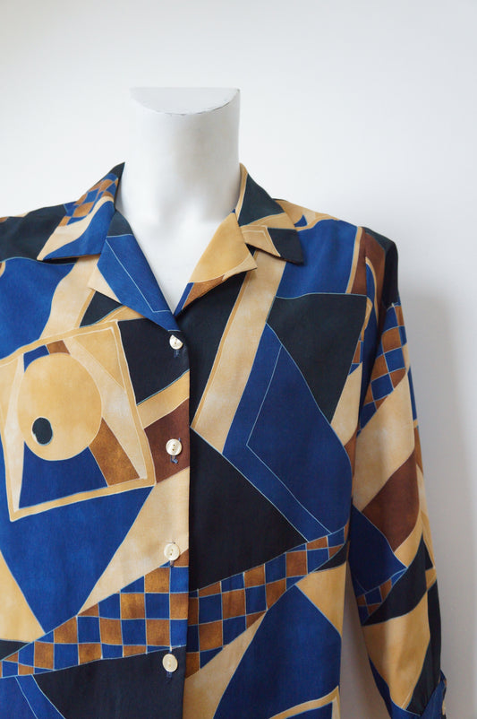 Chemise blue damier