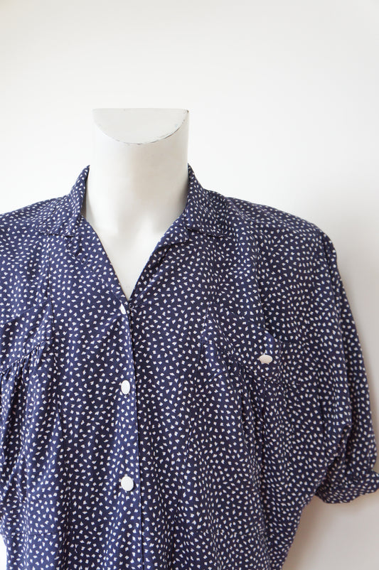 Chemise pois griffonés