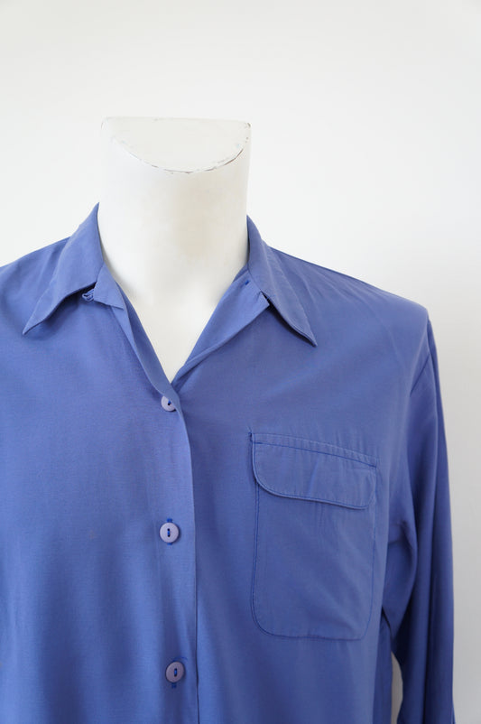Chemise douceur bleue