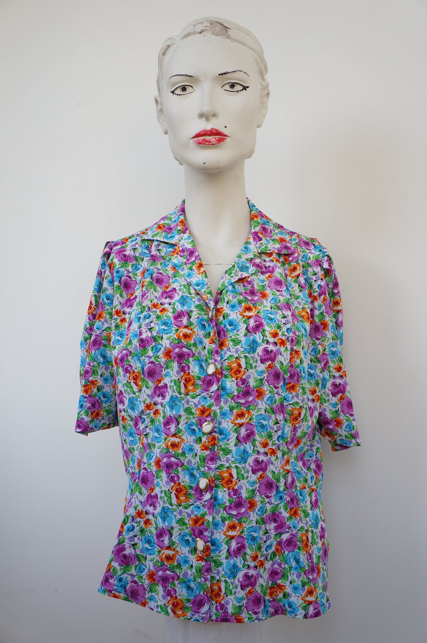 Chemise maxi fleurie