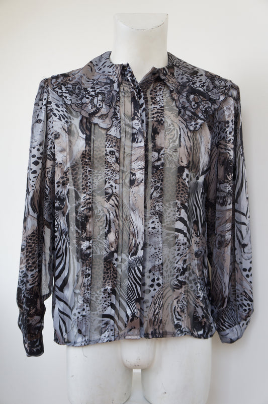 Chemise feline face