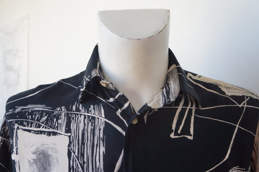 Chemise black upline