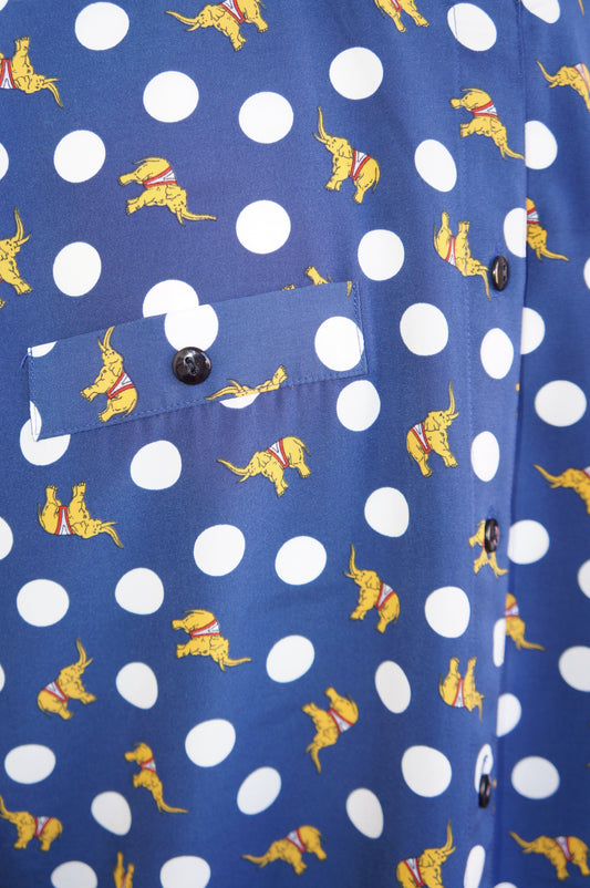 Chemise éléphant pois
