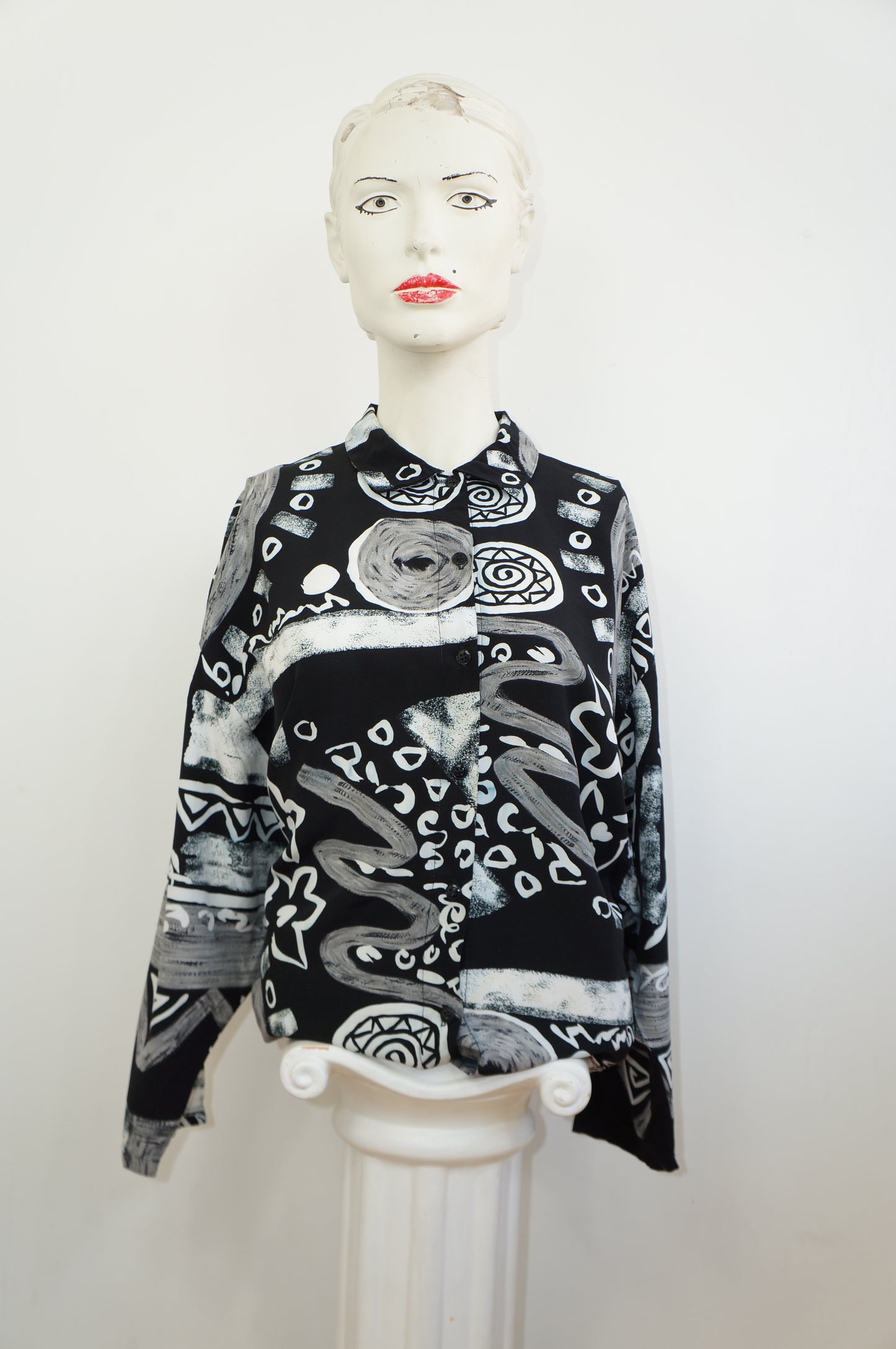 Chemise froggy n&b